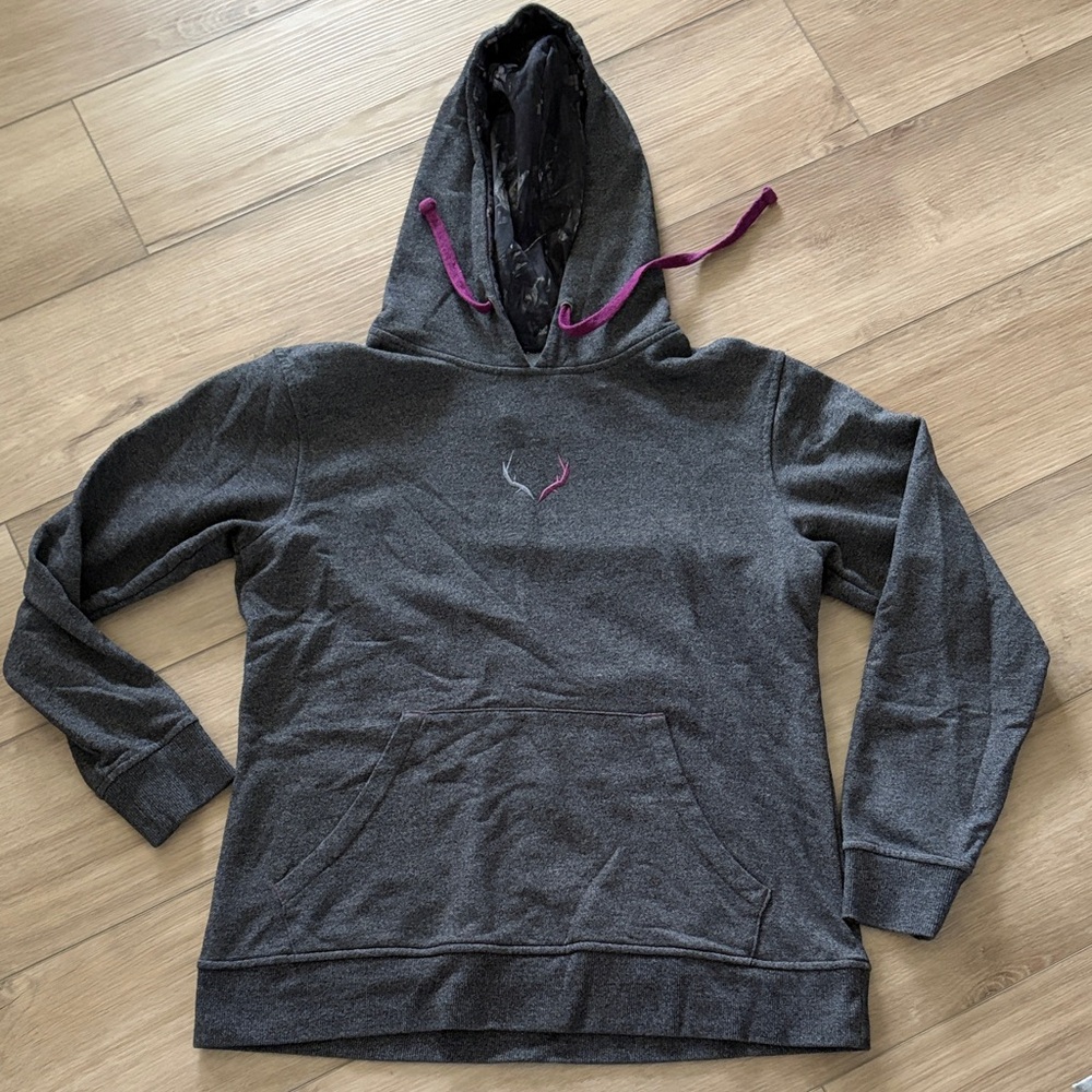 Women's Dark Gray Hoodie Sweater
